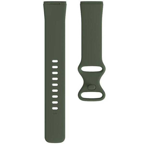 Til Fitbit Versa 3 / Sense Silikone Urrem FDL Dark Green