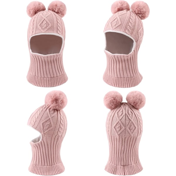 Balaclava Hat Scarf Set til Børn - Varme Vinterhatte (1-10 År)