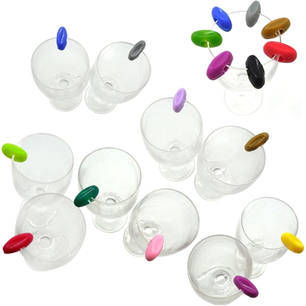 Silikonmarkörer för glas - Set med 24 färger för glas