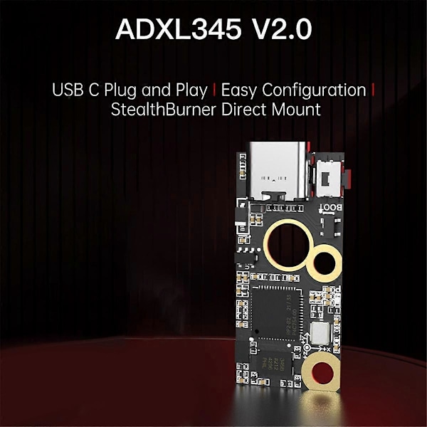 ADXL345 V2.0 Accelerometerkort Stealthburner för Klipper Extruder Hotend 3D-skrivardelar