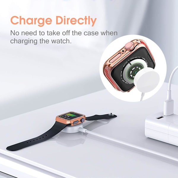 Bling-cover kompatibel med Apple Watch 40 mm Iwatch Series 6/5/4,