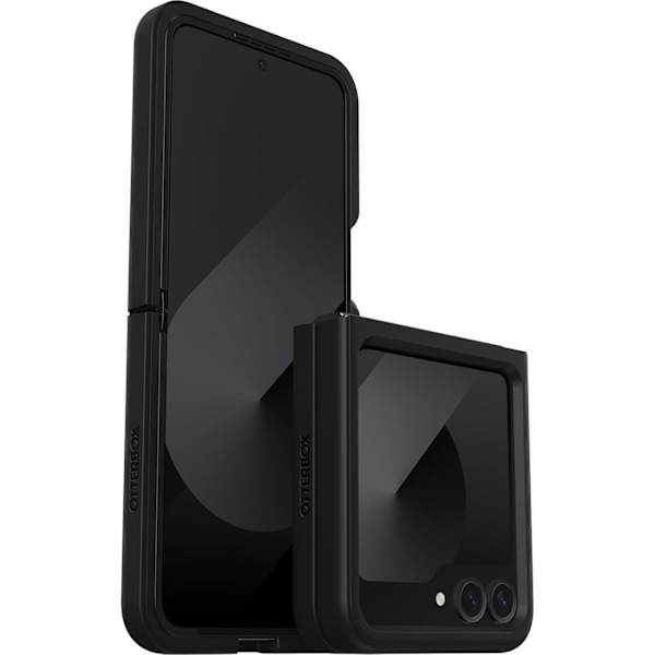 Galaxy Z Flip6 Thin Flex Series Cover - Sort, Ultratynd, Hårdt cover med bløde kanter, 5G og trådløs opladning kompatibel Sort