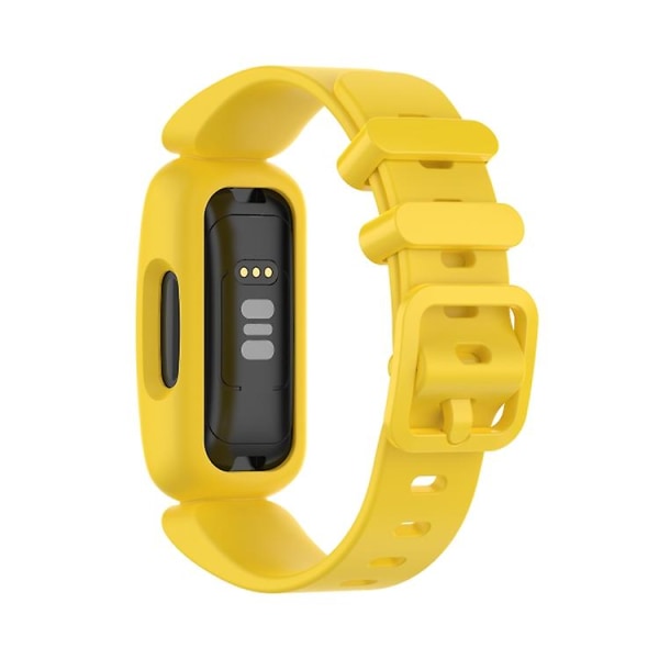For Fitbit Inspire 2 Silikonklokkebånd DZU Yellow