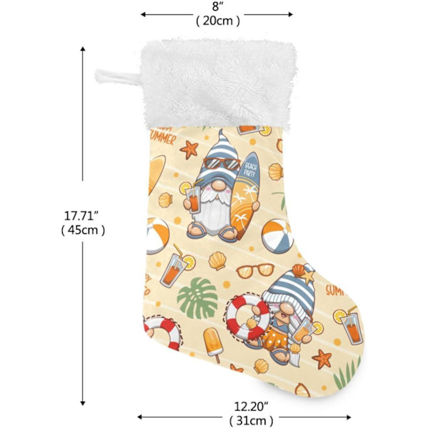 Julklapp, personliga julklappsstrumpor 2-pack Höst Pumpa Tomte 18 tum Julstrumpor Hängande Ornament Eldstad för Träddekoration
