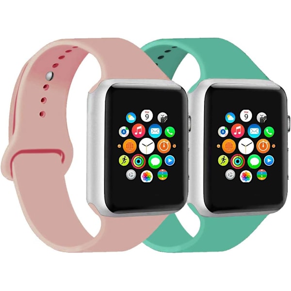 Kompatibel med Apple Watch-armband 38 mm 40 mm 42 mm 44 mm, ersättningsarmband