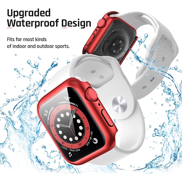 Vanntett deksel for Apple Watch 44mm SE (2. generasjon) Series 6 5 4