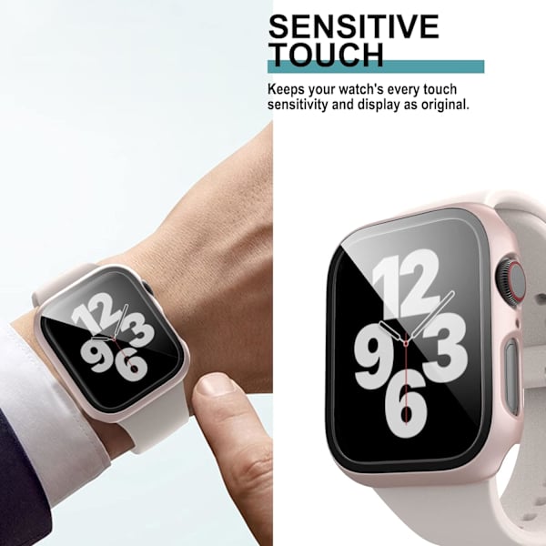 6-pakning etui for Apple Watch Series 3 Series 2 38 mm skjermbeskytter