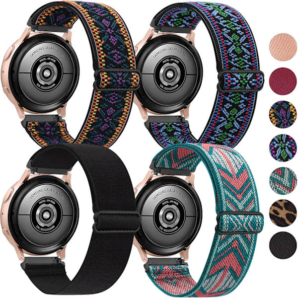 Elastiske remme til Galaxy Watch Active 2 40mm 44mm / Galaxy