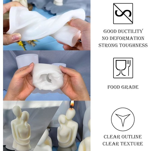 Silikoneform 3D Roseform