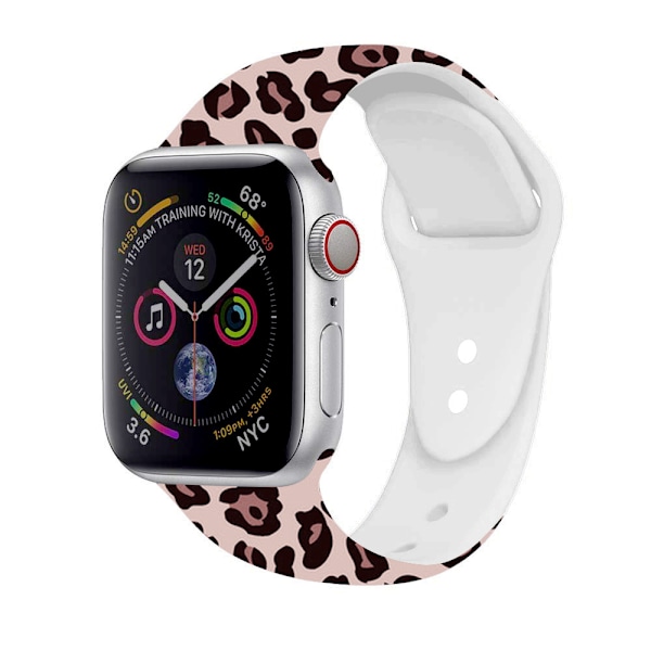 Kompatibelt med Leopard Apple Watch-armband för kvinnor 38 mm