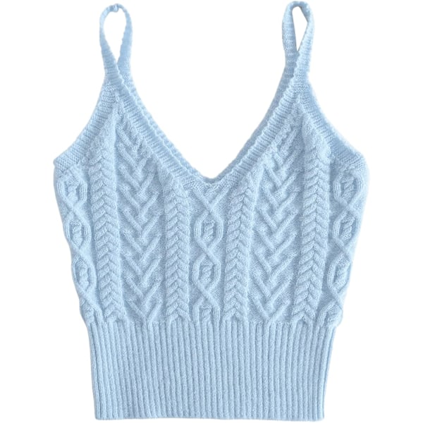 Kvinners V-hals Spaghetti Stropp Cami Tank Top