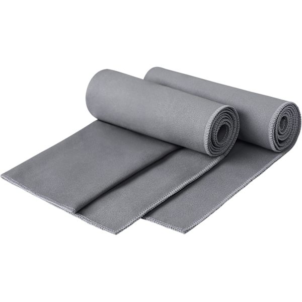 Mikrofiberhandduk 2-pack Campinghanddukar Superabsorberande Snabbtorkande