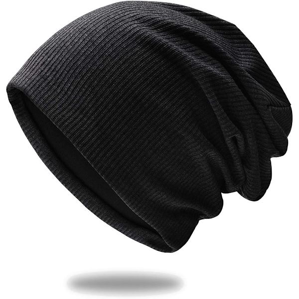 Trendy og stilful hue af kvalitetsstrikket stof Skull Cap Hat