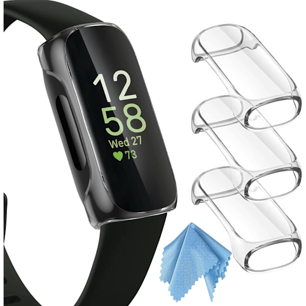 3-pack - fodral kompatibelt med Fitbit Inspire 3 / Inspire 2 / Inspire