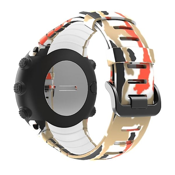 För Suunto Core Tpu Printed Watch Band HXQ Orange Camouflage