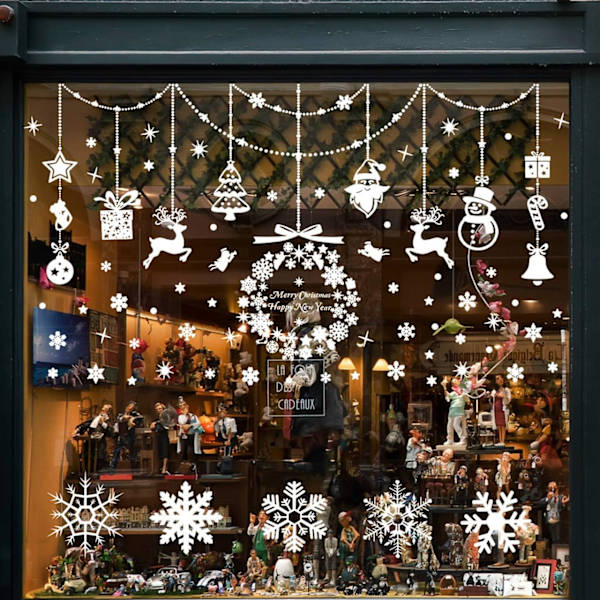 Juldekoration, julevinduesklistermærker Indretning jul