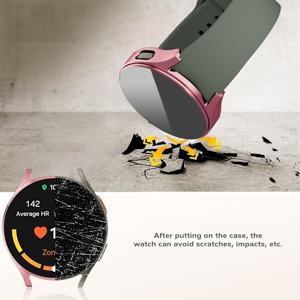 [2-pakning myke deksler kompatible med Galaxy Watch 6 40 mm skjermbeskytterdeksel, blank overflate fullt beskyttende skjermdeksel for Watch 6 40 mm