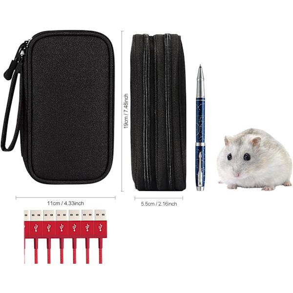 Etui-arrangør, ladetaske bærbar vandtæt