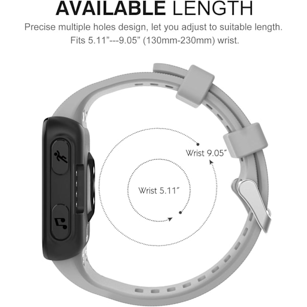 Ur kompatibel med Garmin 35, blødt silikone