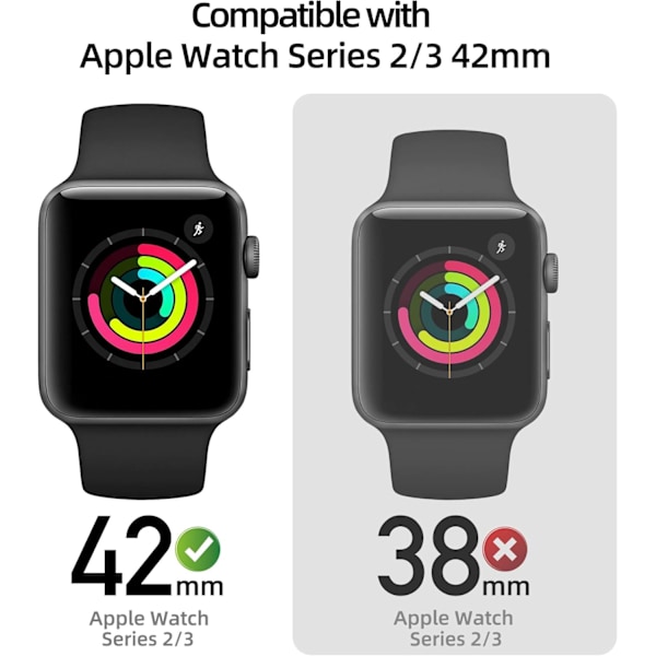 Kompatibel med Apple Watch Series 2 / Series 3 Fodral med skärm