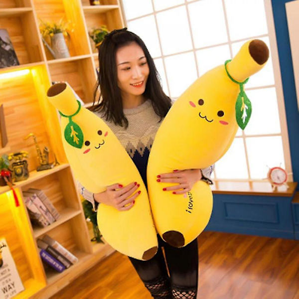 Mjukisdjur Banankudde Lång Kudde Sovande Docka Plysch Söta Dockor Pojke Flicka Födelsedag Pent JRS 70cm