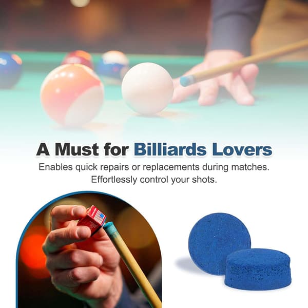 Billard Pool Kø Spidser, Pool Kø Spidser Udskiftningssæt Koskind Pool Blå 9mm