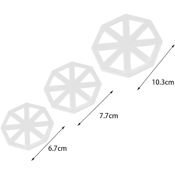 Bunting-udstikkere - Fondant kagedekoration værktøj