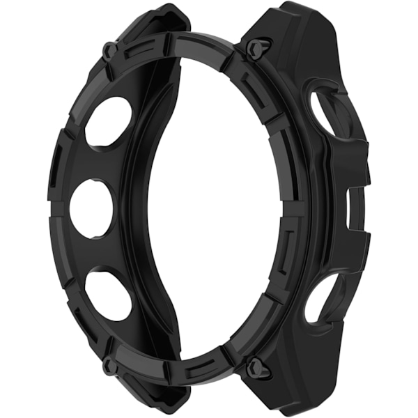 Kompatibel med Garmin Fenix 8 47mm Beskyttelsesetui, Smartwatch TPU Beskyttelsesetui Skal Blødt og Holdbart Urtilbehør (Sort) Sort