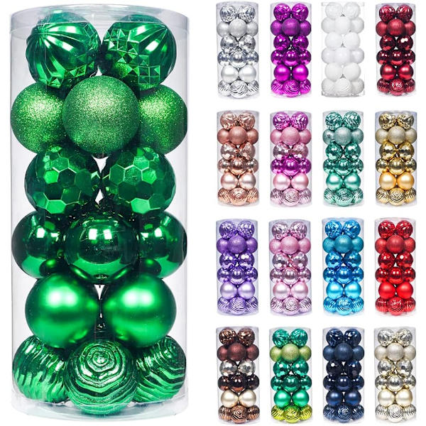 60mm/2,36\" Julgranskulor Shatterproof Julgranskulor Set