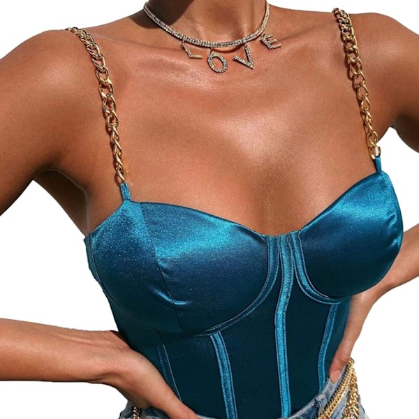 Women Sexy Bustiers Strapless Off Shoulder Push Up Corsets Slim Crop Tops