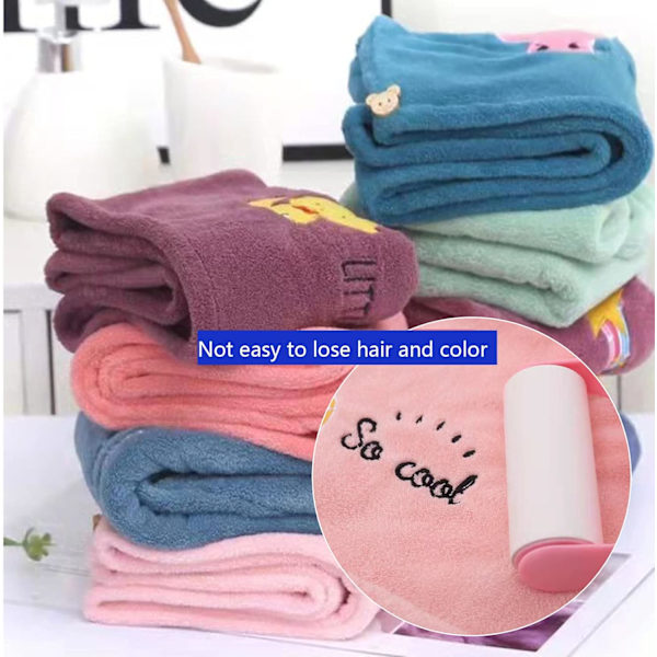 5-pack tecknat print mikrofiber vått hår torkar handdukar, Super