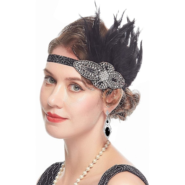 1920-tals accessoarer set för kvinnor - Flapper pannband kostym kit