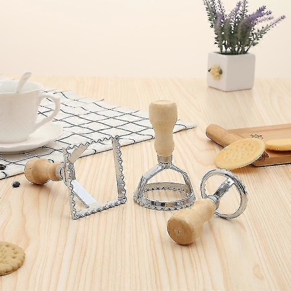 5-delad Ravioli-stämpelset, Ravioli-kutterstämpelset, Prum Ravioli-kakformset, Används för Ravioli, Pasta