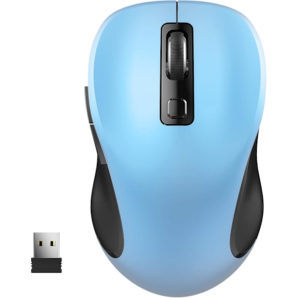 2.4G Wireless Mouse for Laptop. Ergonomic Computer Mouse with USB