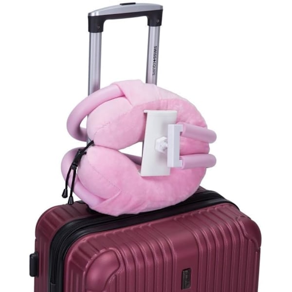 U Pude Nakke Telefonholder, Lazy Bracket - 360 Graders Rotation Universal Mobiltelefon & Tablet Stand til Hjemmet, Rejser & Udendørs () Pink