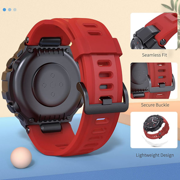 Bandbyte kompatibel med Huami T-Rex/T-Rex pro Smartwatch,
