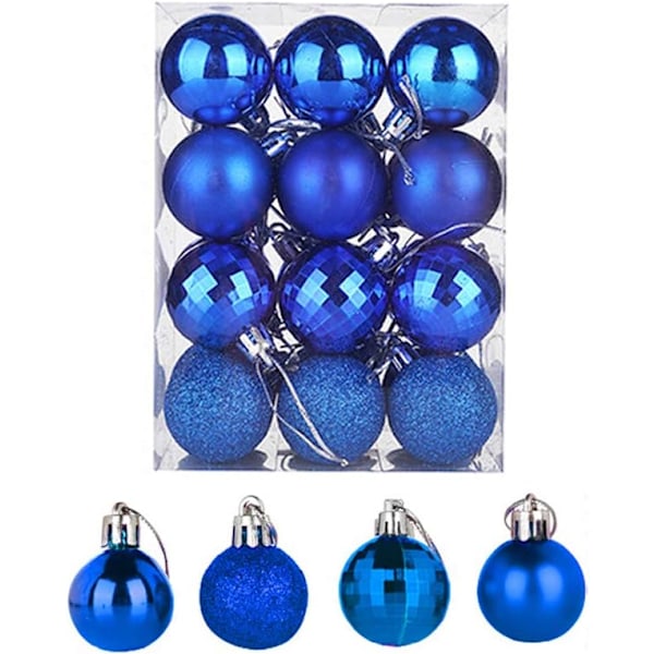 Julekule Baubles Assortert Anheng Shatterproof Ball Ornament Sett Sesongbasert