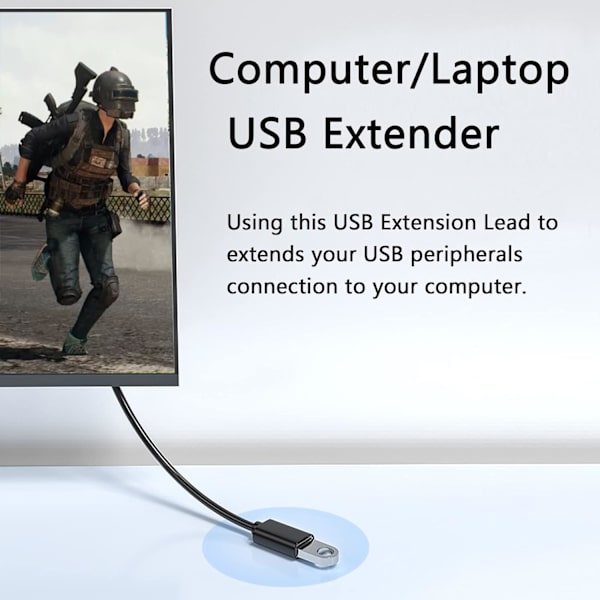Højre vinkel USB 3.0 forlængerkabel, Superspeed 90