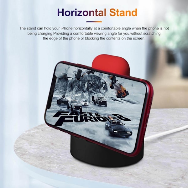 Lader for Apple Watch Stand Airpods 2-i-1