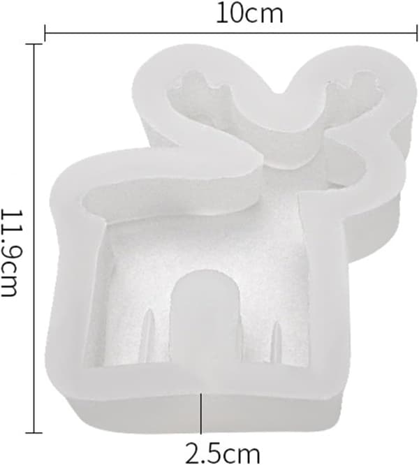 Pieces Jul DIY Silikon Ljusform Silikonform Jul Raysin Formar Pepparkaksgubbe, Älg, Julgran Ljus Silikonform DIY Ljus