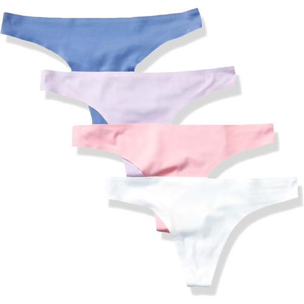 4-pack stretchiga trosor med sömlösa underkläder för kvinnor
