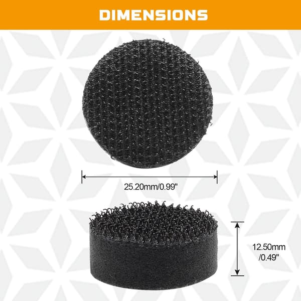 KGOJDYNFYSL 5-pak krog- og løkke bløde skumbufferpuder 1 tomme (25 mm) svampecushion buffer bagplade bløde interfacepuder til 1\" slibepude