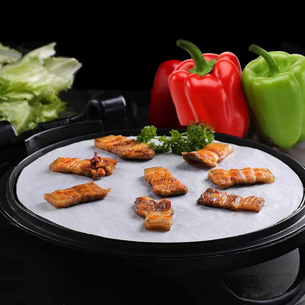 Bakplåtspapper Set (200 st) - Non-Stick Greaseproof Cirklar för Kaktårtbakning och Matlagning