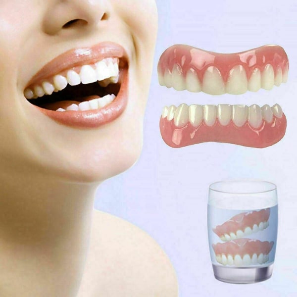 Viilut Tekohampaat napsahtavat välittömästi Smile viilut Kosmeettiset hampaat Hammasproteesit Hammashoito