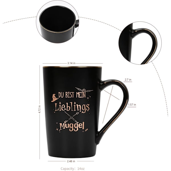 Joymaking Sjov Gavekop med Slogan - Du er min yndlings Muggle Julegaveidé til Ven Kæreste Klassekammerat Gave