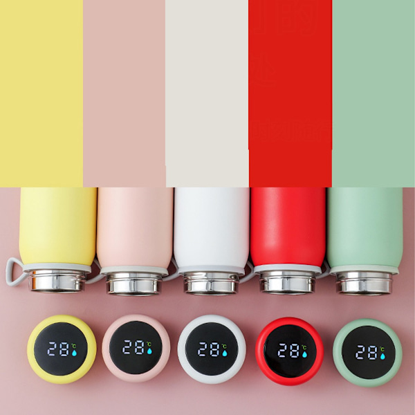 USB-uppvärmd termosflaska / Termosflaska / Digital display / Handvärmare red