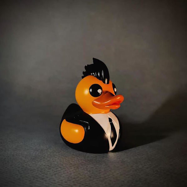 Gummiænder, Goth𝐒𝐚𝐭𝐚𝐧𝐢𝐜Duck, Gothic𝐂𝐲𝐛𝐞𝐫𝐩𝐮𝐧𝐤 Ænder, Gothic 𝐒𝐚𝐭𝐚𝐧 And Resin Statue, Nyhed Rock And Dekorationer G og Y