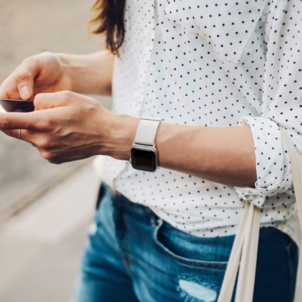 Strækbare nylon solo-remme, der er kompatible med Apple Watch