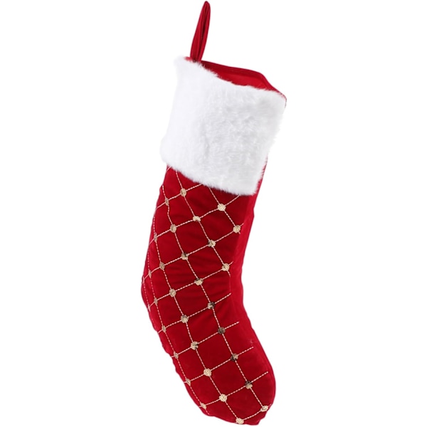 5 STK Jule-Strømper med Pailletter Julegavepose Ferie Strømper Juledekorationer Julepynt Jule-Strømper Ornament