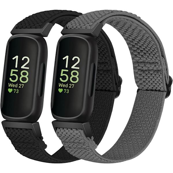 Justerbare elastiske remmer for Fitbit Inspire-serien (2-pakning)